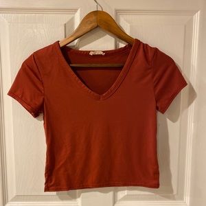 Crop top fitted shirt